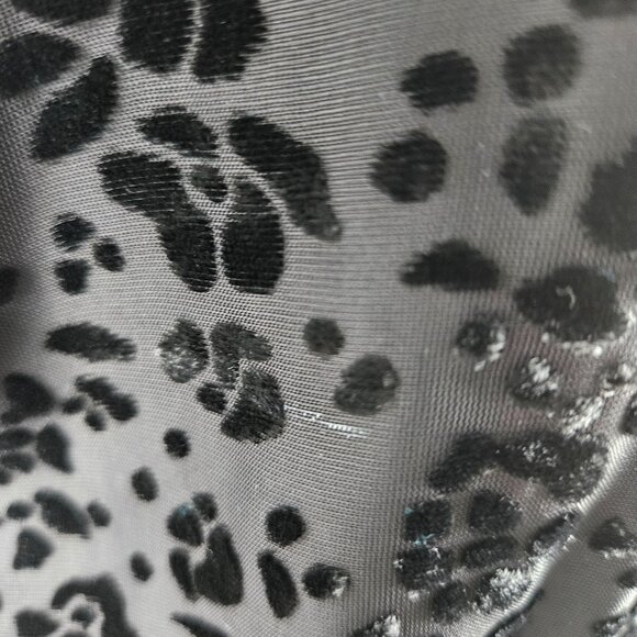 Parker Carmindy Burnout Velvet Mini Dress Medium Black Whimsigoth Gothic Boho - Picture 7 of 15